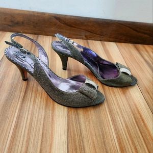 J. Renee Brown Metallic Size 8.5